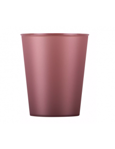 Gobelet rose gold en plastique réutilisable : vaisselle réutilisable