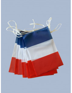 Guirlande drapeau France en tissu : fabrication française