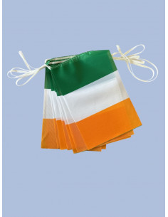 Guirlande drapeau Irlande en tissu : fabrication française