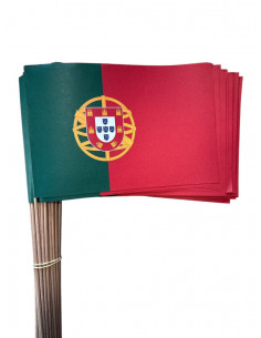 Lot de drapeaux Portugal en papier : fabrication française