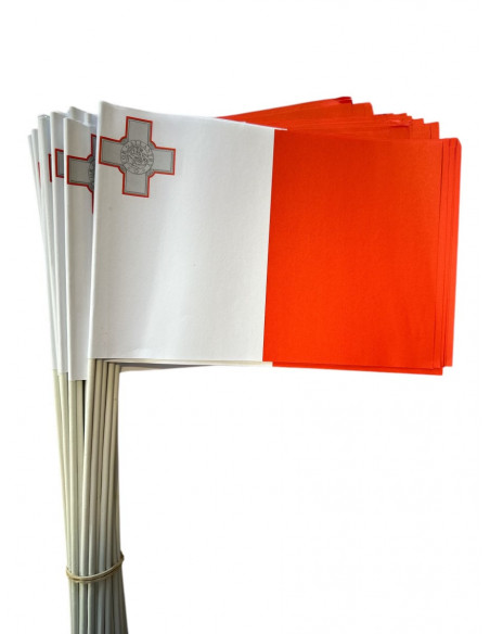 Lot de drapeaux Malte en papier : Espace événement