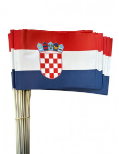 Lot de drapeaux Croatie en papier : espace événement