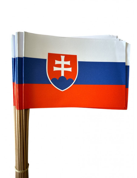 Lot de drapeaux Slovaquie en papier : espace événement