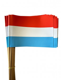 Lot de drapeaux Luxembourg en papier : fabrication française