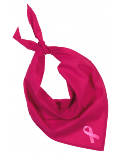 Bandana fuschia personnalisé octobre rose : évènement octobre rose