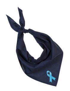 Bandana bleu marine : Novembre bleu et Mars bleu