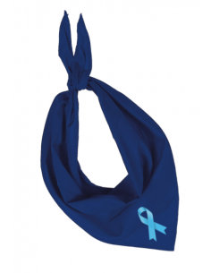 Bandana bleu royal mars bleu : Novembre bleu et Mars bleu