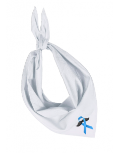 Bandana blanc Novembre bleu : Novembre bleu