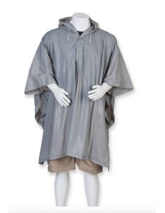 Poncho imperméable gris : vêtements imperméables