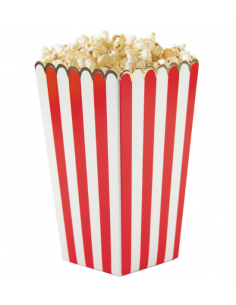 Lot de 8 boites à Pop-Corn : Accessoire pour le cirque