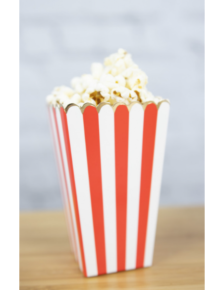 Lot de 8 boites à Pop-Corn : Accessoire pour le cirque