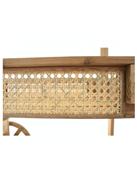 Charrette en bois : décoration guinguette