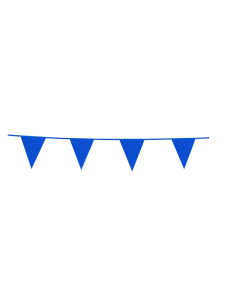 Guirlande en carton scintillante bleu : guirlande fanions 2