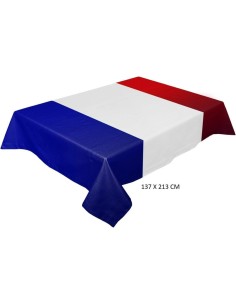 Nappe tricolore bleu blanc rouge en papier pour célébrer le 14 juillet