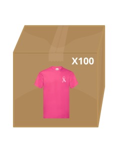 Pack de 100 t-shirts Octobre rose