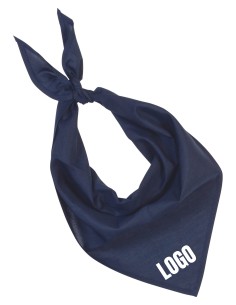 Bandana bleu marine personnalisé : Bandana publicitaire