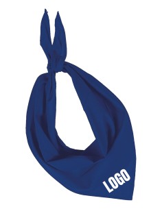 Bandana bleu roi personnalisé : Bandana publicitaire