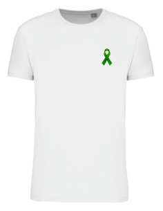 T-shirt blanc homme lutte contre harcèlement scolaire : textile évènement