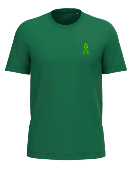 T-shirt vert homme lutte contre harcèlement scolaire : textile évènement