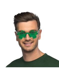 Lunettes trèfles en plastique : évènement saint Patrick