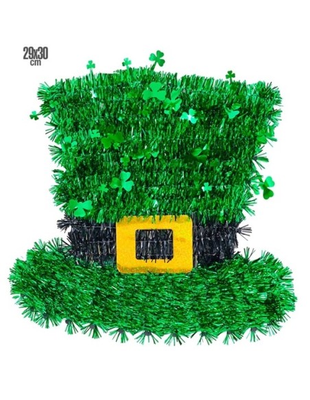 Décoration chapeau saint Patrick brillant