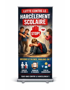 Roll up lutte contre le harcèlement scolaire