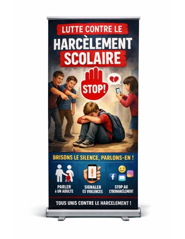 Roll up lutte contre le harcèlement scolaire