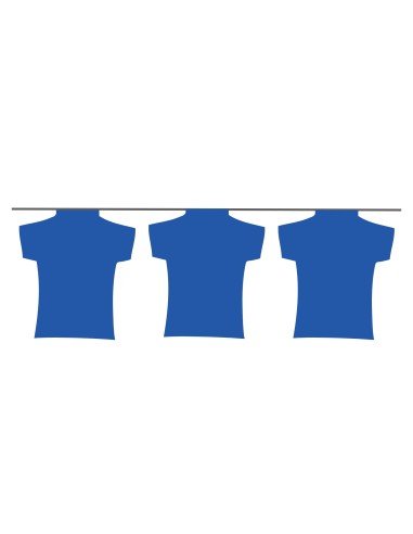Guirlande maillot bleu en plastique résistant : Fabrication Française