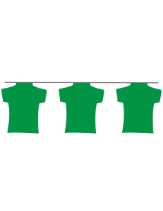 Guirlande maillot vert en plastique résistant : Fabrication Française
