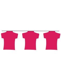 Guirlande maillot fuschia en plastique résistant : Fabrication Française