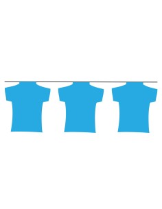 Guirlande maillot bleu ciel en plastique résistant : Fabrication Française