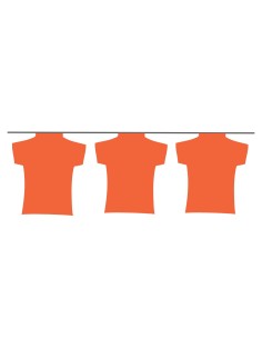 Guirlande maillot orange en plastique résistant : Fabrication Française