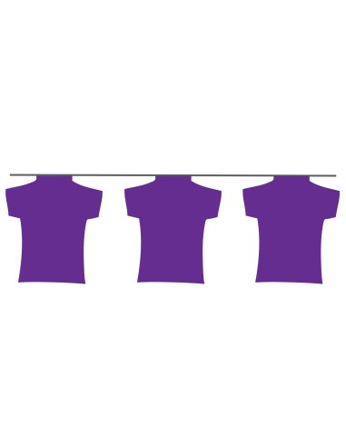 Guirlande maillot violet en plastique résistant : Fabrication Française