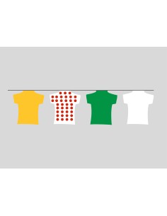 Guirlande fanions forme de maillot Tour de France