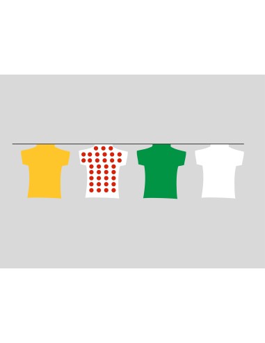 Guirlande maillot Tour de France : Fabrication Française