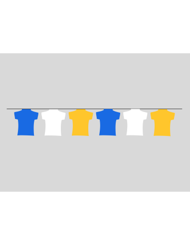 Guirlande maillot Paris - Nice en plastique résistant : Fabrication Française