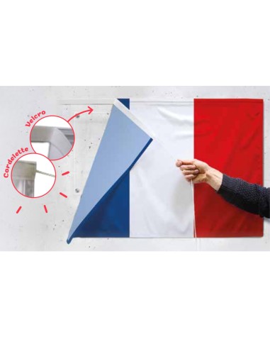 drapeau d'inauguration tricolore