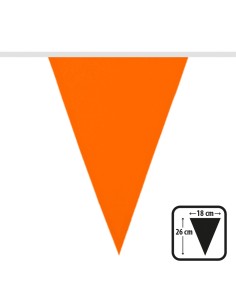 Guirlande fanions triangle orange en tissu 1er prix