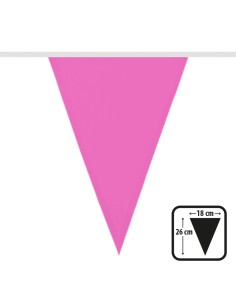 Guirlande fanions fuschia orange en tissu 1er prix