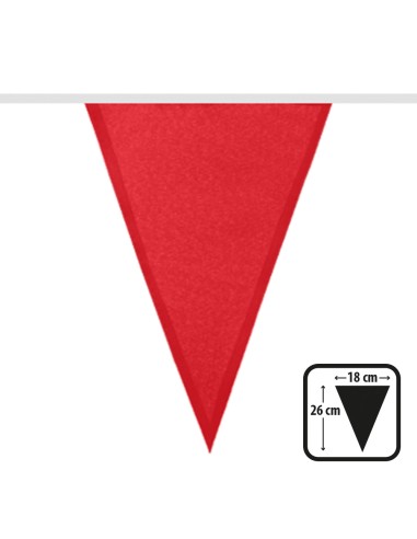 Guirlande fanions rouge en tissu 1er prix