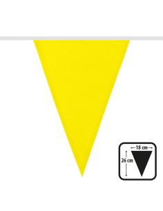 Guirlande fanions jaune en tissu 1er prix