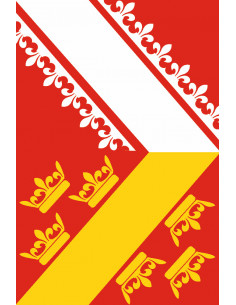 Guirlande drapeau Alsace en plastique ultra résistant 2