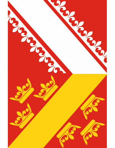 Guirlande drapeau Alsace en plastique ultra résistant