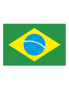 Drapeau Brésil en tissu de...