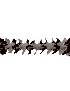 Guirlande noir et blanche en papier ignifugé