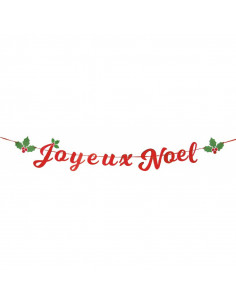 Guirlande joyeux Noël en lettres