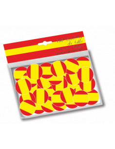Sachet 150 confettis de table drapeau Espagne, Fabrication Française