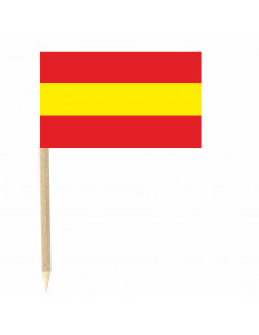 drapeau Espagne sur pic en bois