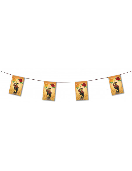 Guirlande flamenco en papier