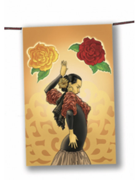 Guirlande flamenco en papier : fabrication française